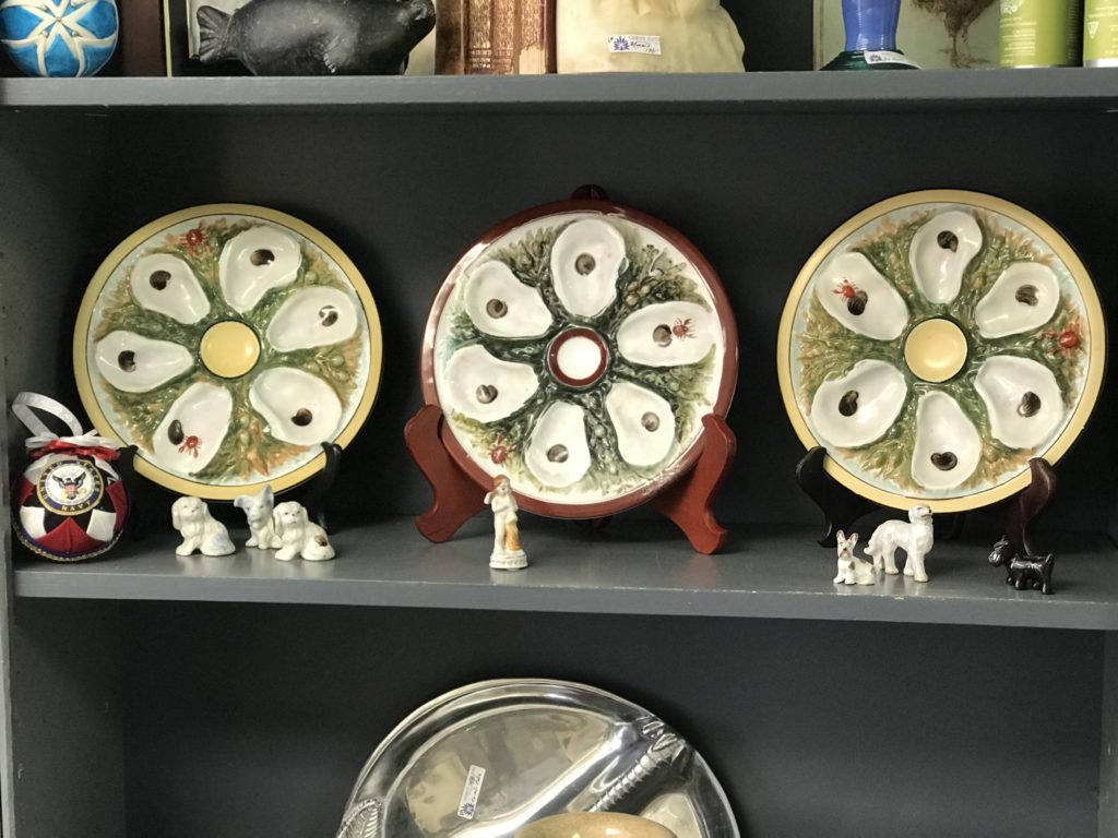 Antique Oyster Plates